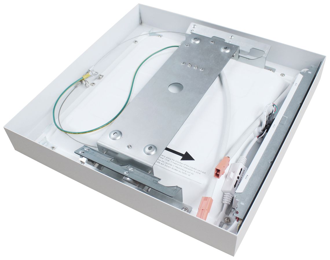 Plafonnier/applique LED DOTLUX PANELbig-ugr 20W 2800lm IP40 325×325×48mm blanc