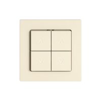 Montageset EDIZIO.liv SNAPFIX® für Storenschalter und -taster m.4 Tasten cr