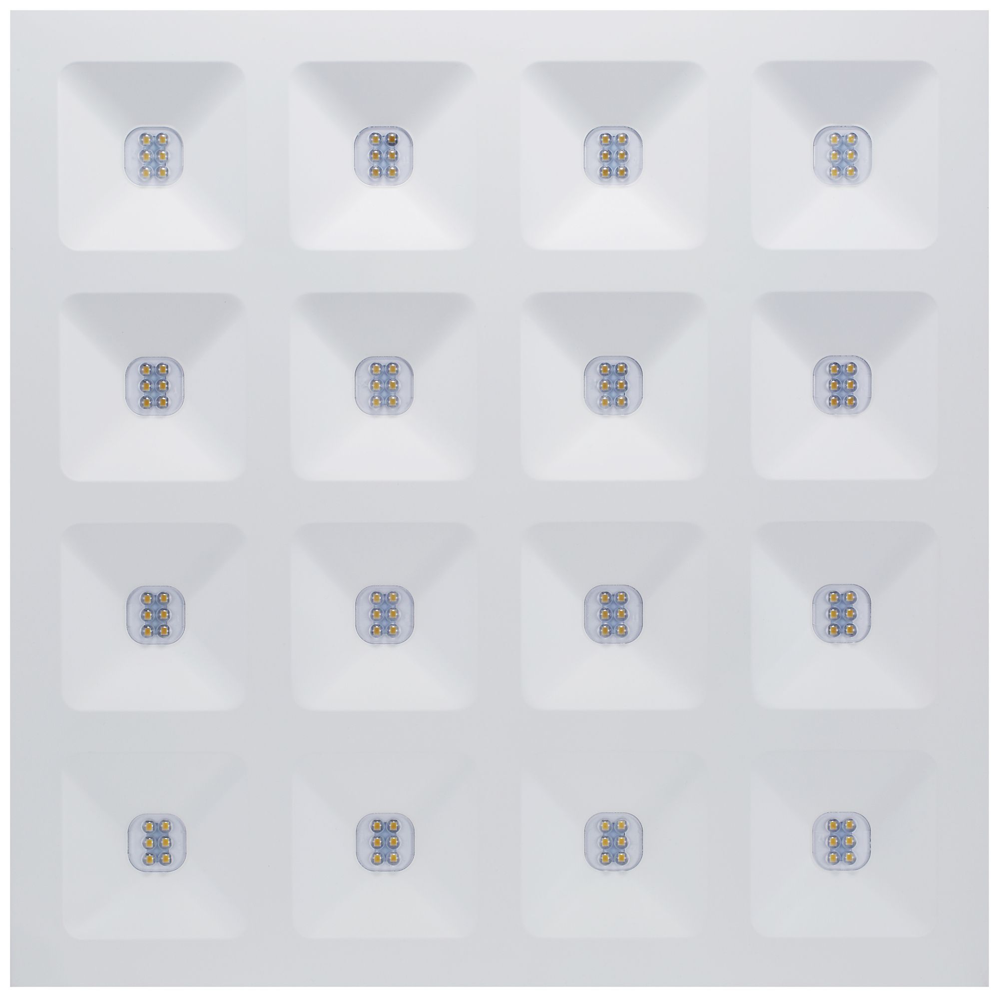 EB-LED-Deckenleuchte Sylvania Quadro 36W 4450lm 830 IP40 DIM 595×595mm weiss