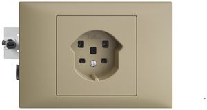 Presa INS EDIZIOdue T25 16A sand 53mm, morsetti a vite