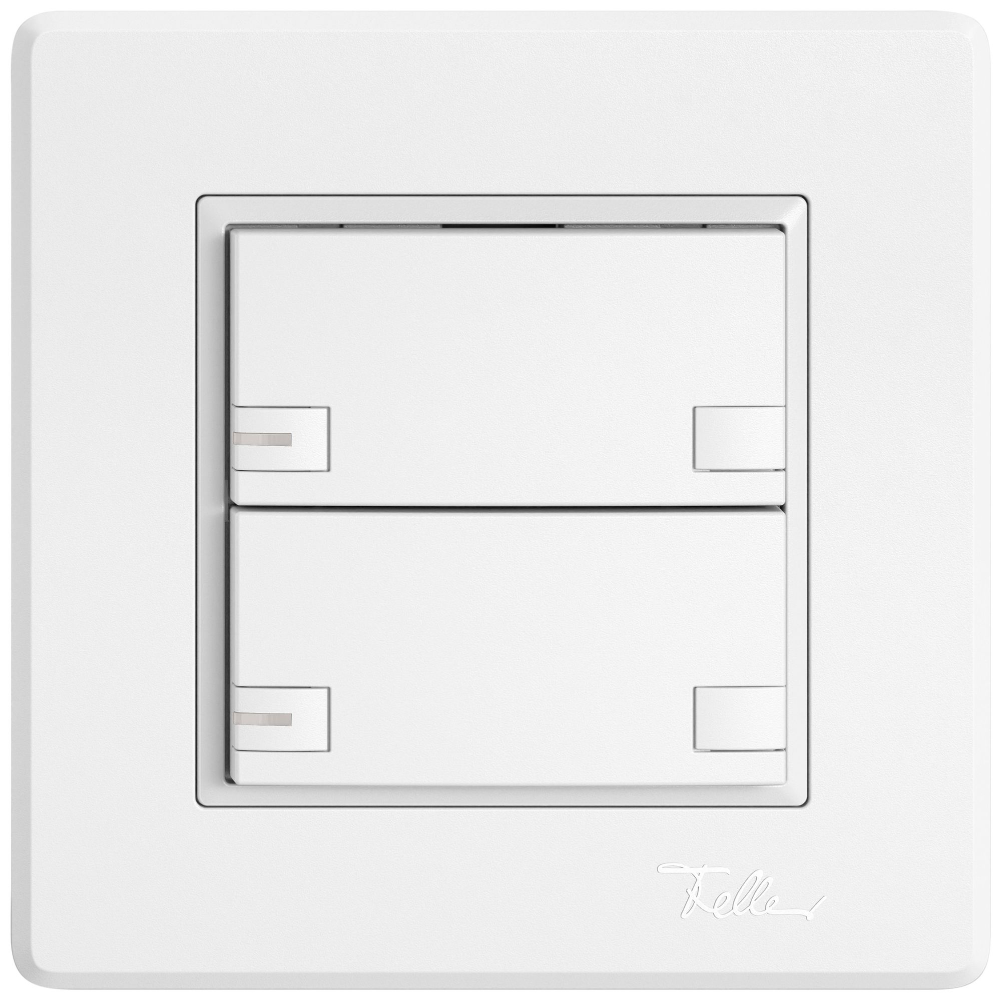 UP-Universaltaster EDIZIO.liv UNI SNAPFIX® 5…48V m.LED blau 2× 2-Tbed.ws