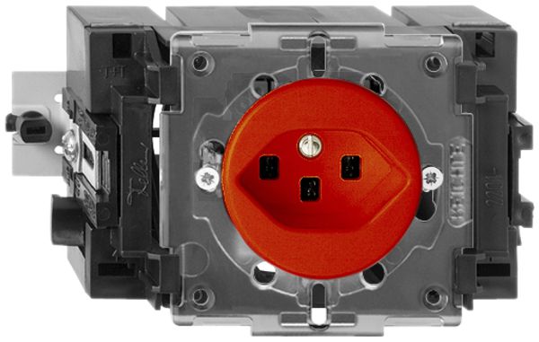 EB-Steckdose FH T23 orange 49…69mm, mit Steckklemmen