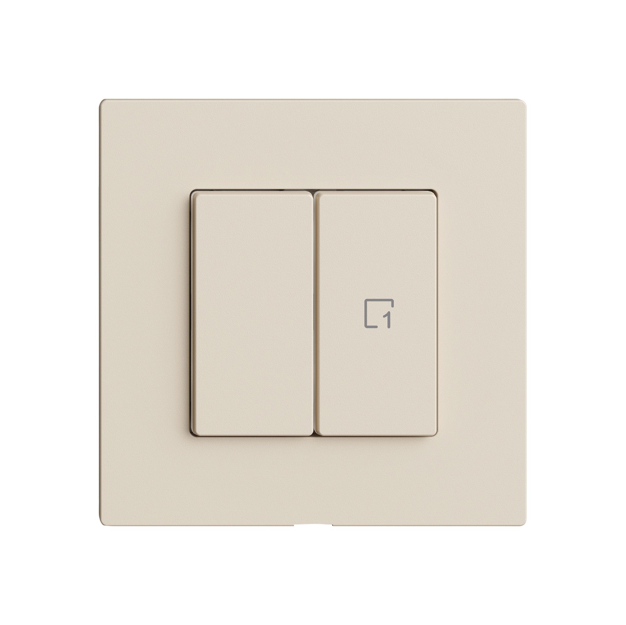 Comando per interruttore EDIZIOdue Wiser 1c 2t cr