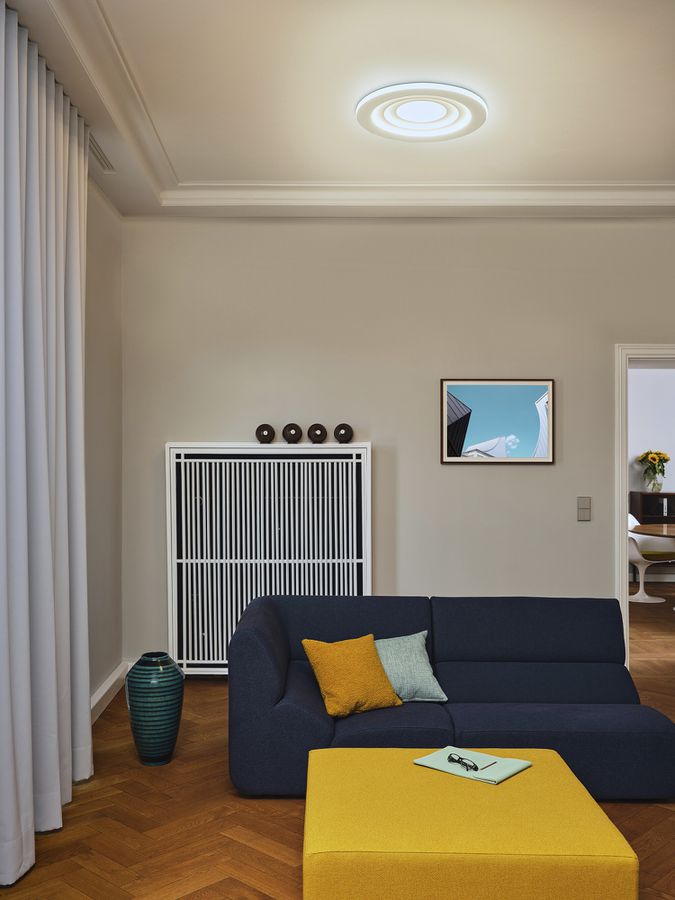 Plafonnier LED LEDVANCE ORBIS SPIRAL Loop 42W 2400lm 3000K Ø505mm blanc