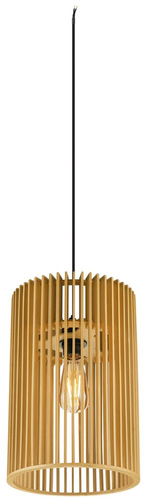 Pendelleuchte SLV WUD cylindrical E27 1×60W direkt Ø250mm braun