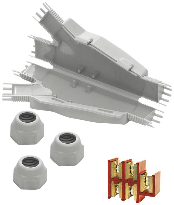 Manchon de jonction Raytech DINO Y, a.gel, raccord, câble Ø14…19mm, IP68, gris