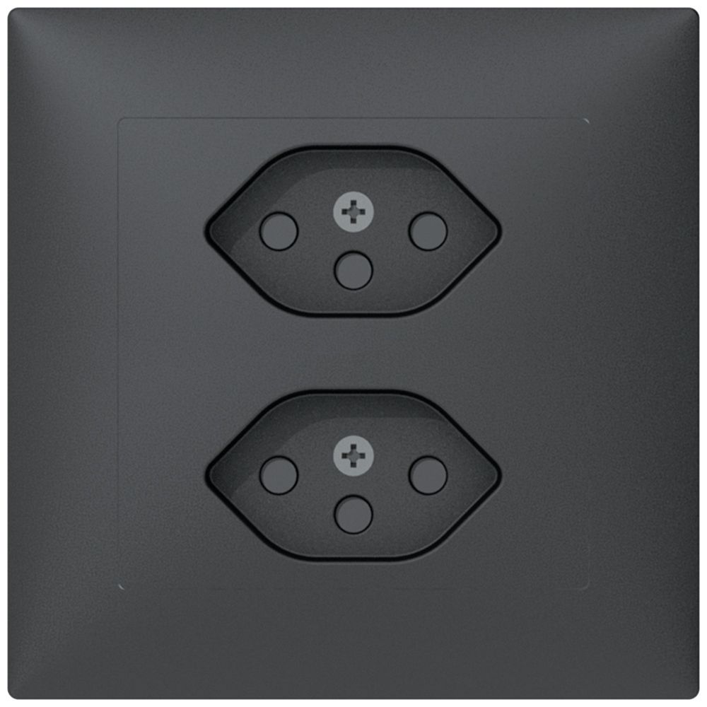 UP-Steckdose Sidus B 2×T13 anthrazit