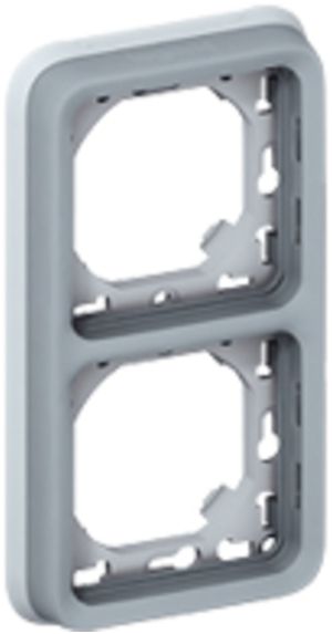 UP-Montageplatte PLEXO 2×1 grau