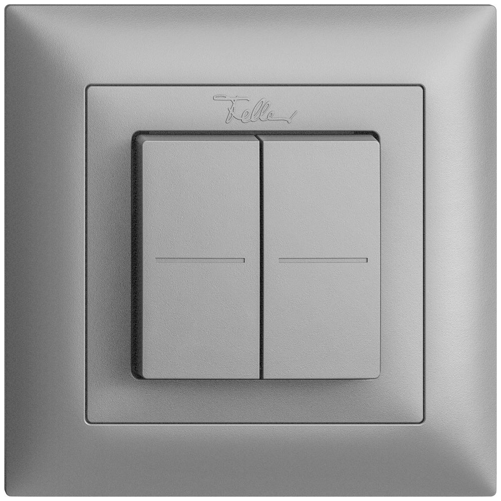 Funktaster Smart Light Control Feller EDIZIOdue FMI, Philips Hue 4K/2T, silver