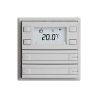 Pulsante RTH INC KNX 4×EDIZIOdue F grigio chiaro, con carta+LED RGB