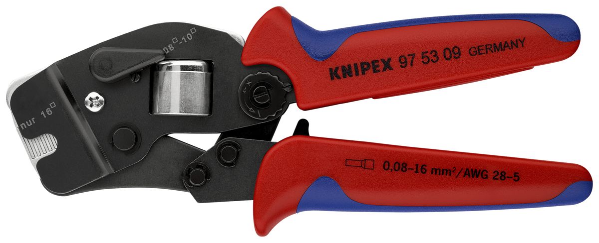 Pince à sertir KNIPEX auto-ajustable pour embouts 190mm