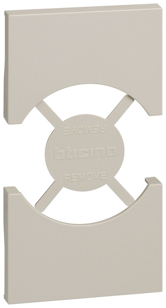 Abdeckung Living Now 2 Module für Schuko/italienische Steckdose sand