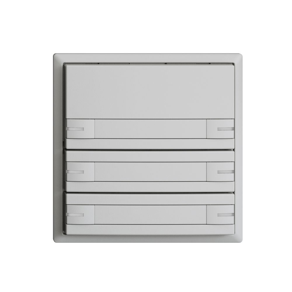 Poussoir KNX RGB EDUE, 250mW, a.LED RGB, a.papier, 6×poussoir, 1×touche, grc