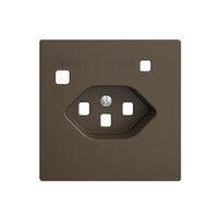 Frontset EDIZIOdue zu FI-Steckdose F, T23, coffee