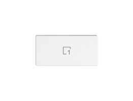 Taste 1/2 EDIZIO.liv Wiser mit SNAPFIX® vert.mit Symbol Szene 1 ws