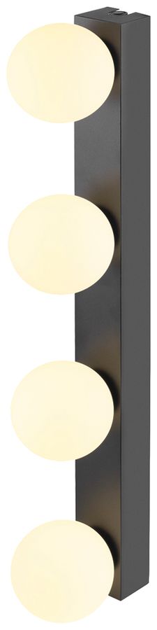 Applique LED SLV SUN 18W 1400lm 2700…4000K IP44 640×146×100mm nero