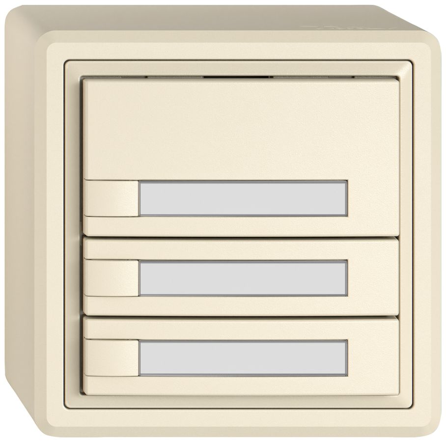 Pulsante KNX RGB AP EDIZIO.liv SNAPFIX® sensore temp.s.LED targ.3× com.1T cr