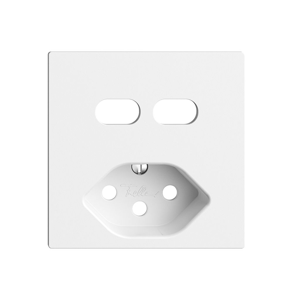 Montageset Feller EDIZIOdue für Steckdose USB 2×Typ C + Typ 13 weiss