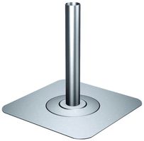 Tablett Flury FL 76b, Inox A2 mit Rohr, Höhe 480mm