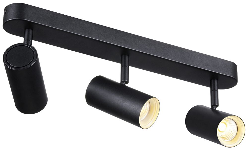 Spot LED SLV NOBLO 22W 1360lm 920…930 REG 400×105×127mm nero 3×Spot