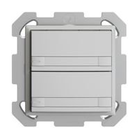 UP-Taster KNX 2-fach EDIZIOdue colore hellgrau RGB mit LED mit Papiereinlage