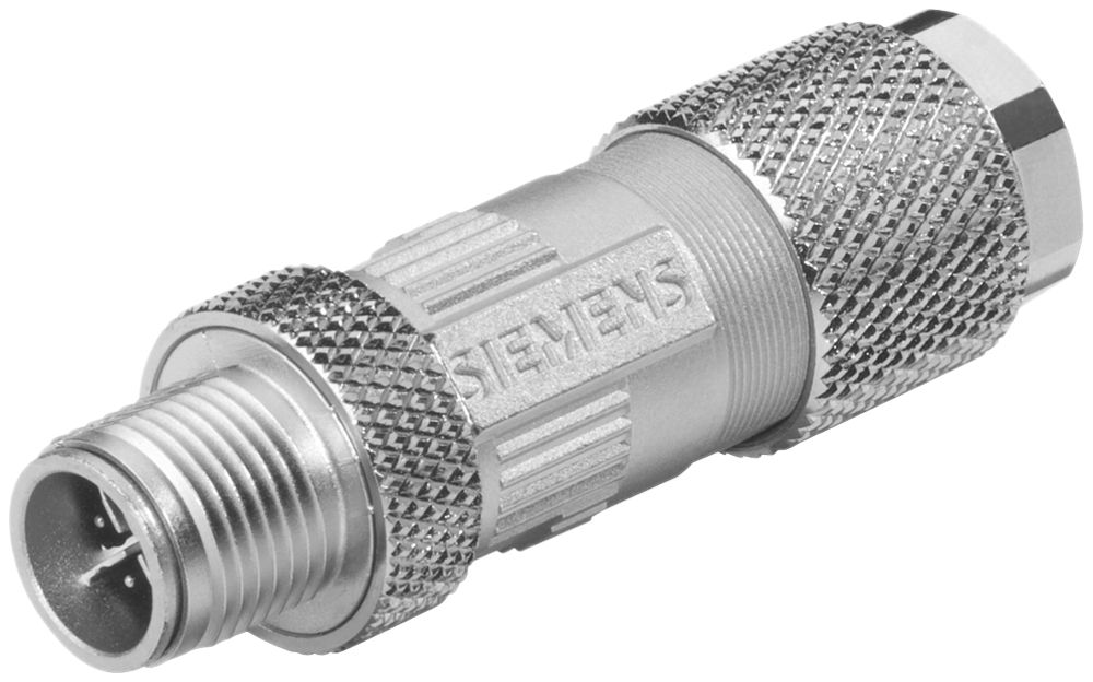 Connettore ad innesto Siemens IE FC M12 Plug PRO 4×2 axial codificato X met. 8pz