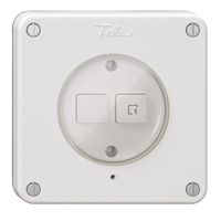 Druckschalter 1K/2T Szene NEVO Wiser N.CO weiss