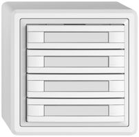 AP-Universaltaster EDIZIO.liv UNI SNAPFIX® o.LED 4× 2-Tbed.Pap.ws