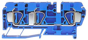 Borne de passage joignable WZ 0.5…6mm² 50A 600V ressort 3×1 rail DIN 35mm bl