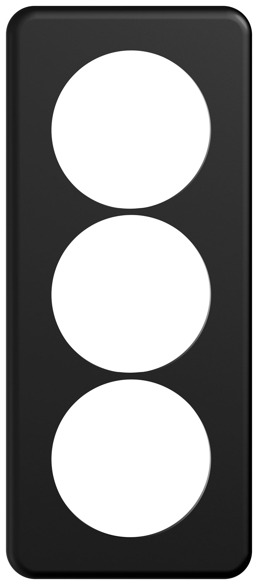 UP-Abdeckplatte STANDARDdue SNAPFIX® 3×1/1×3 3×Ø58 90×210mm sz