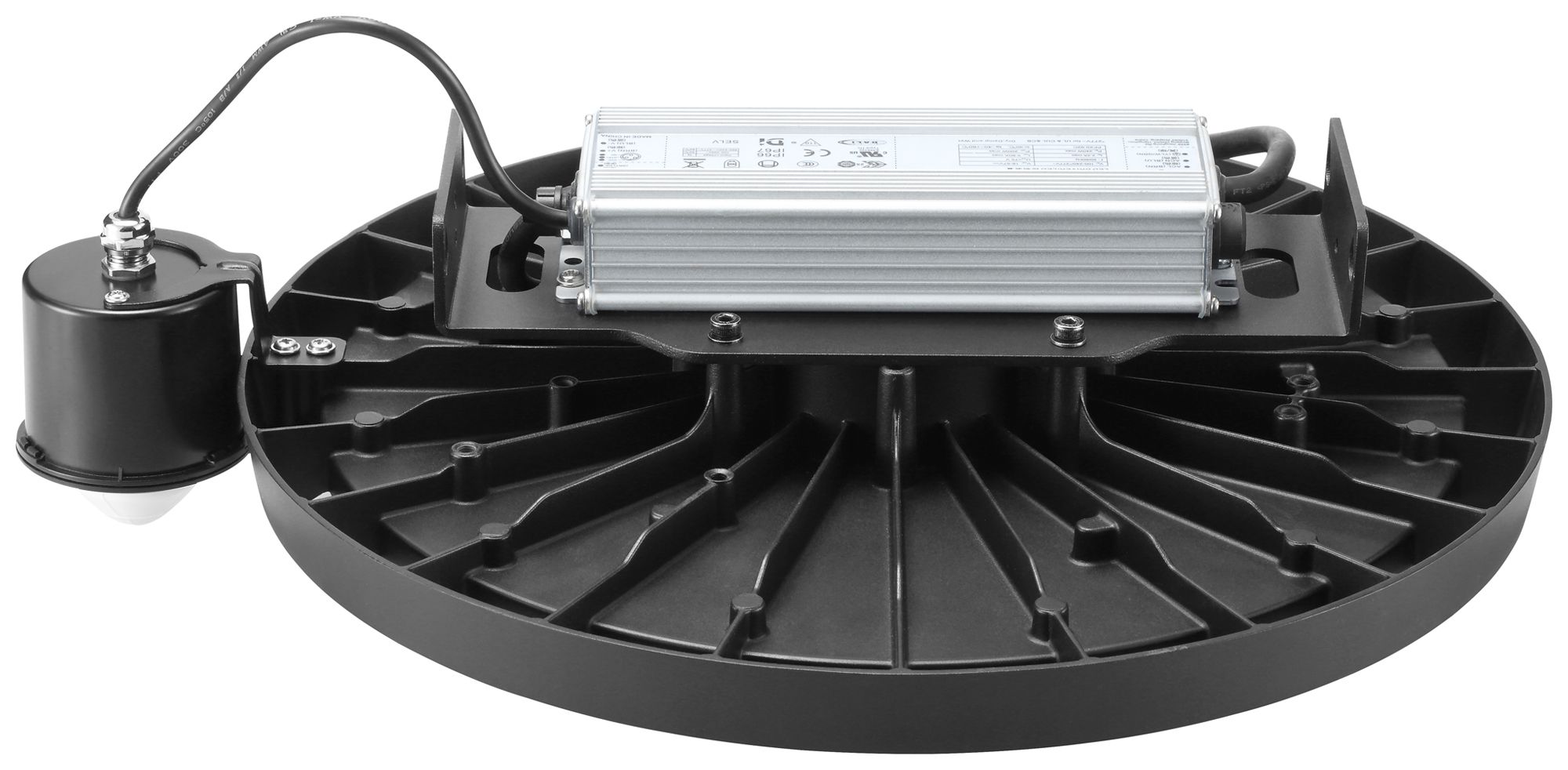 LED-Hallenstrahler Sylvania Granit 165W 26400lm 840 IP54 55° DIM PIR Ø370