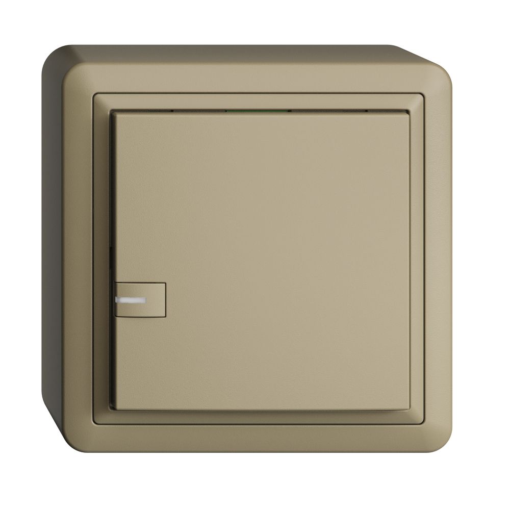 Poussoir KNX RGB AP EDUE, 250mW, a.LED RGB, 1×poussoir, comm.1×touche, sa