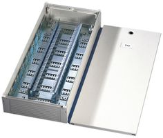 AP-Kombi-Verteilerkasten R&M für 18 Leisten weiss