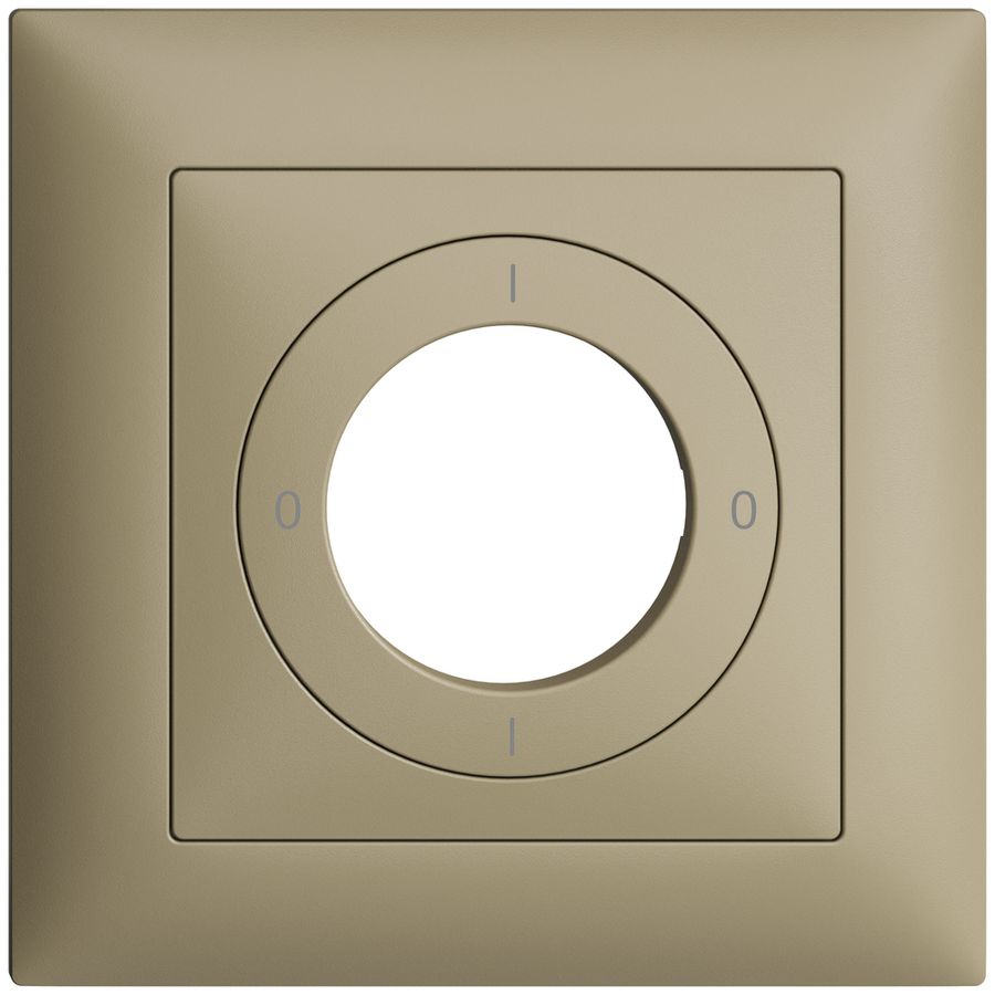 Kit frontale EDIZIOdue 0-1-0-1 88×88mm sand per interruttore a chiave