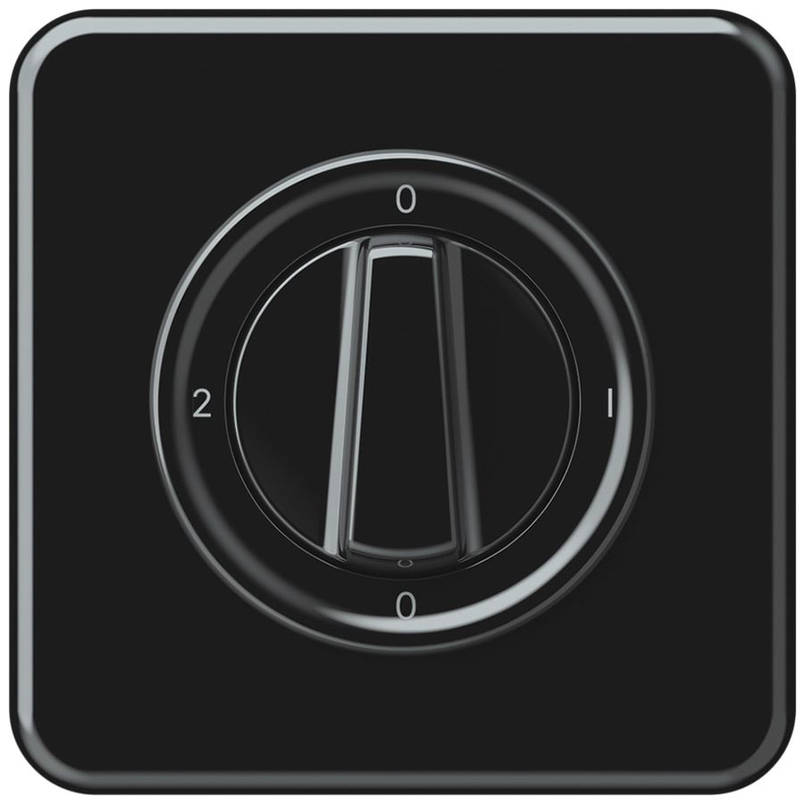UP-Drehschalter origin Umschalter 2/1L 16A 250V 0-1-0-2 92×92mm schwarz