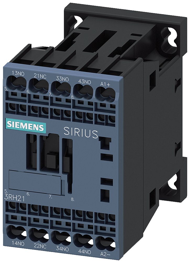 Hilfsschütz Siemens SIRIUS 3RH2 S00 24VDC 3S+1Ö+Diode Federzugklemmen