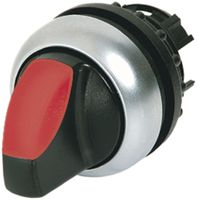 Manette rotative lum.ETN RMQ 3 pos. à rappel noir/rouge, an.chr