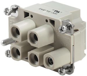 Buchseneinsatz Weidmüller HDC S4 BAS 1000V 40A 4L AxialSchraubanschluss Gr.3