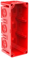 Scatola da incasso CRALLO-LEU 198×78×73mm 3×1 senza alogeni rosso