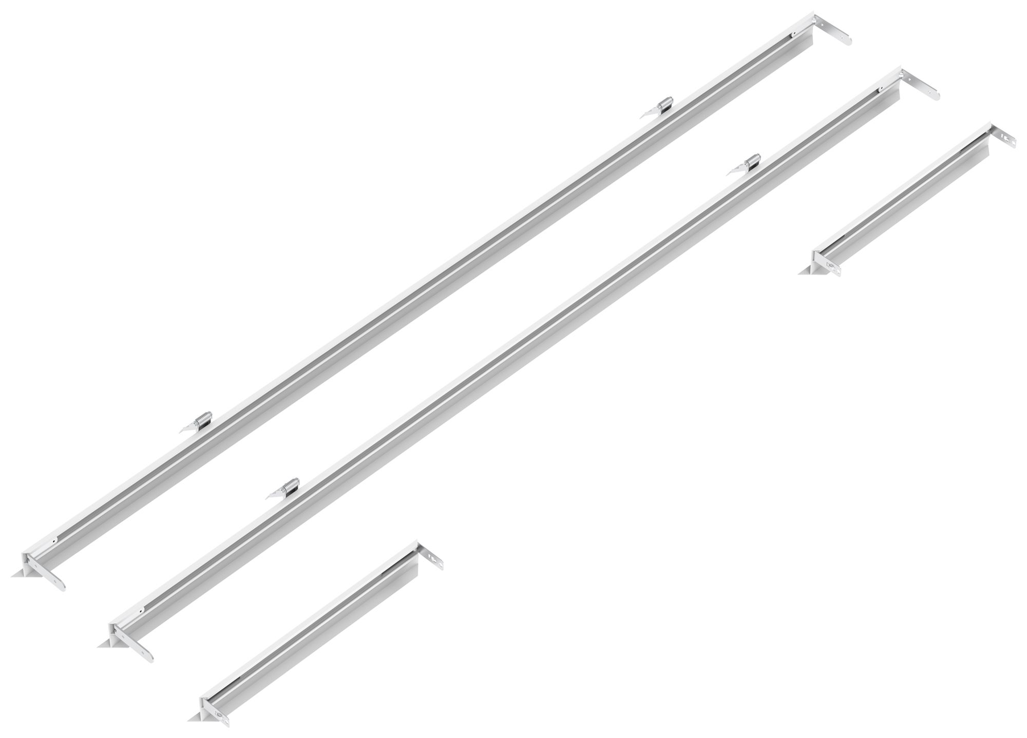 Einbaurahmen Sylvania Aluminium 1252×352×38mm weiss