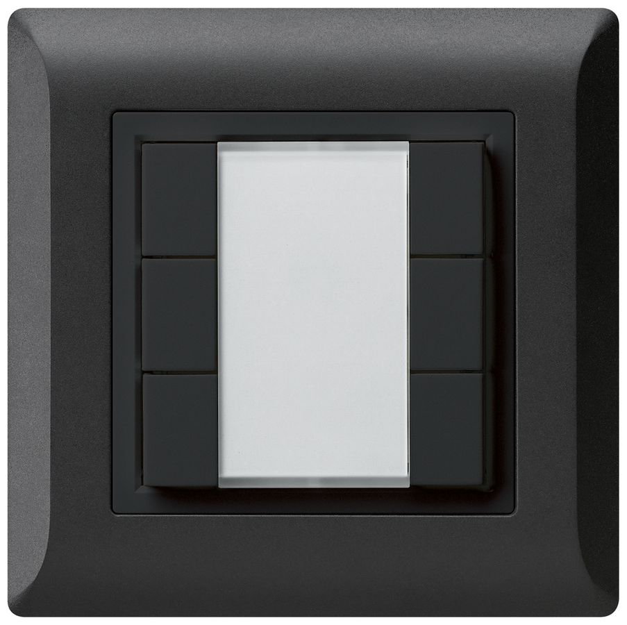 Pulsante universale INC 6×kallysto.line con LED nero