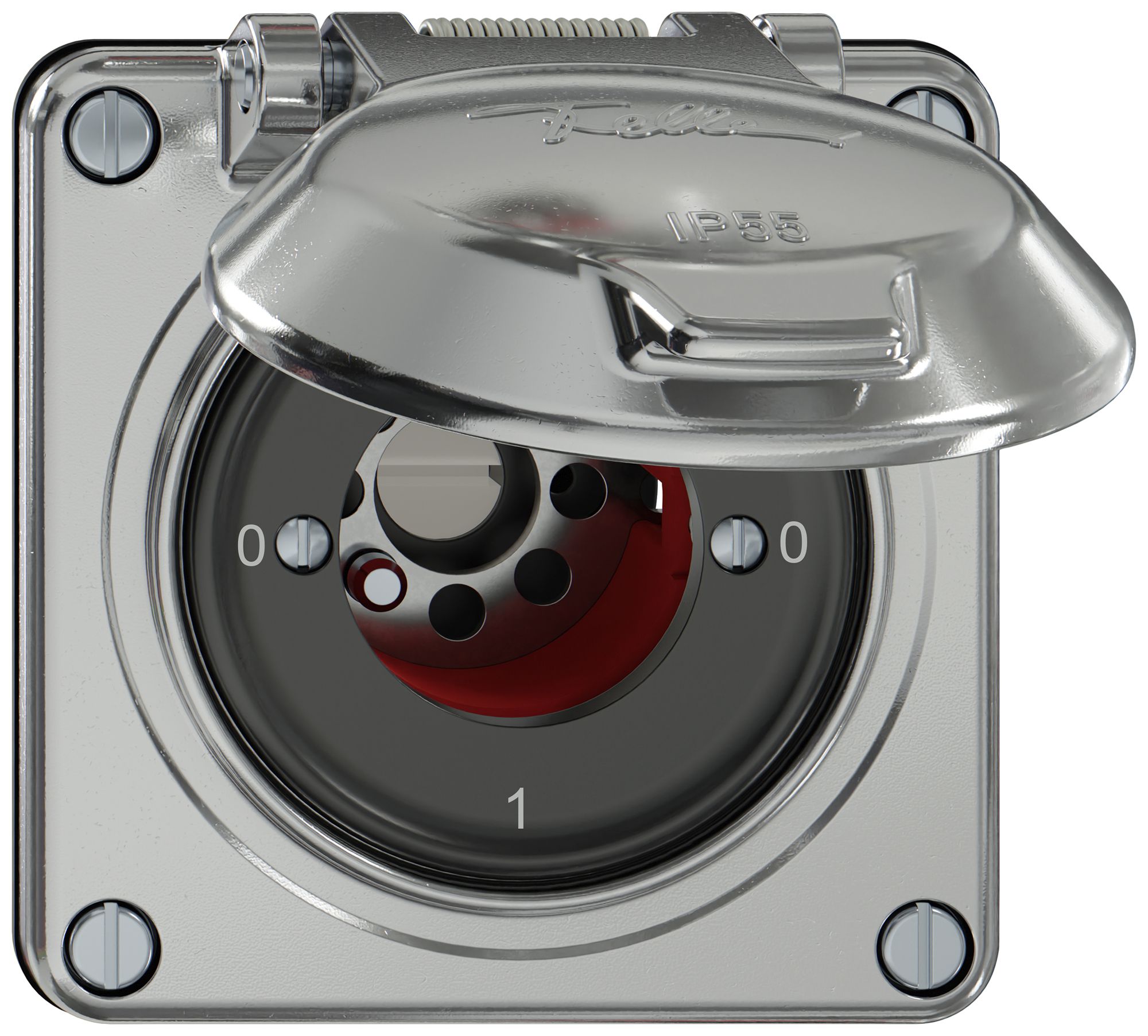 Interruttore a chiave ELEMENT SNAPFIX® 1P coperchio 16A 400V 0-1-0-1 all