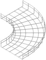 Bogen zu Gitterkanal 90°Lanz 60×100mm A4