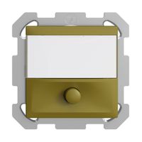 UP-Taster mit Namensschild EDIZIOdue olive