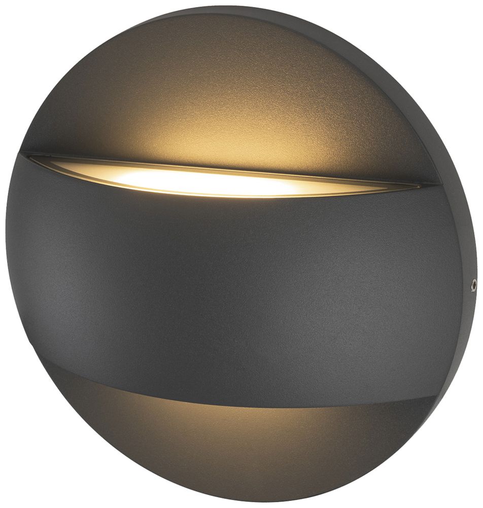 LED-Wandleuchte SLV LID II 28W 1500lm 2700/3000K IP65 DIM Ø220mm anthrazit