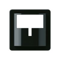 Placca frontale Hager basico H per rilevatore di movimento nero