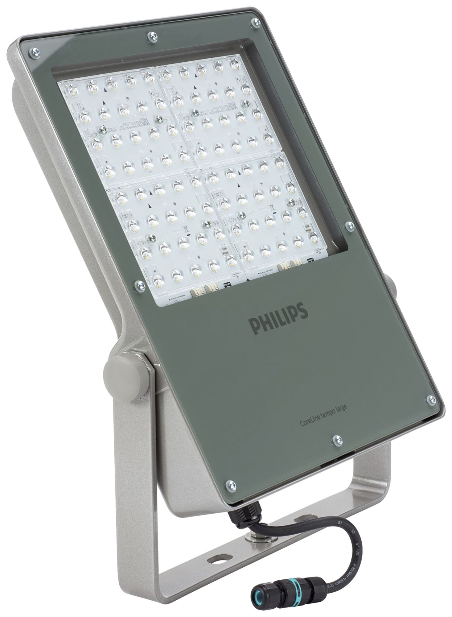 LED-Strahler Philips CoreLine 178W 20500lm 830 IP66 52°×102° grau