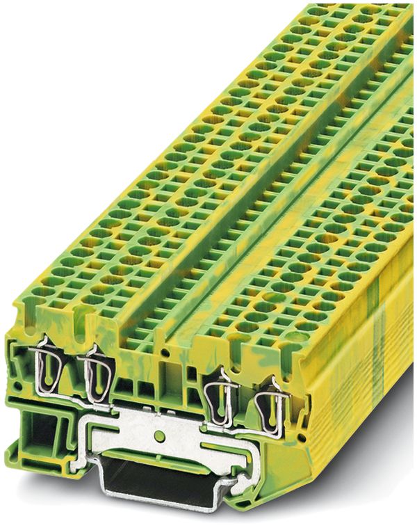 Morsetto a molla 0.08…4mm² QUATTRO verde/giallo