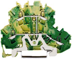 Borne 2 étages WAGO TOPJOB S PE 2.5mm² vert/jaune