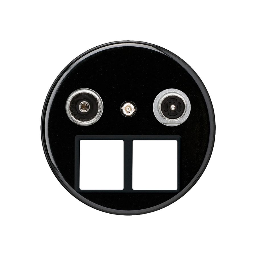 Prise multimédia basico TV-R montage A 14dB 2GHz noir